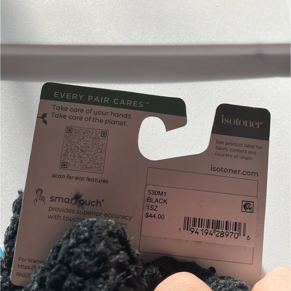 NEW- Isotoner 1 size Smart touch gloves - Picture 2 of 6